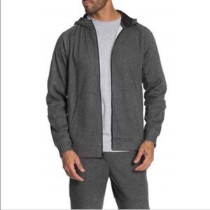Z by Zella Mens Full Zip Gray Hoodie Long Sleeve size XS